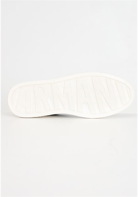 Black men's sneakers with white side logo ARMANI EXCHANGE | XUX195XV79400002